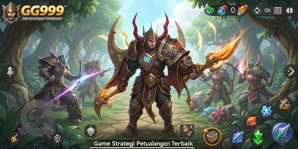 Tampilan gameplay GG999 yang menegangkan dan strategis.