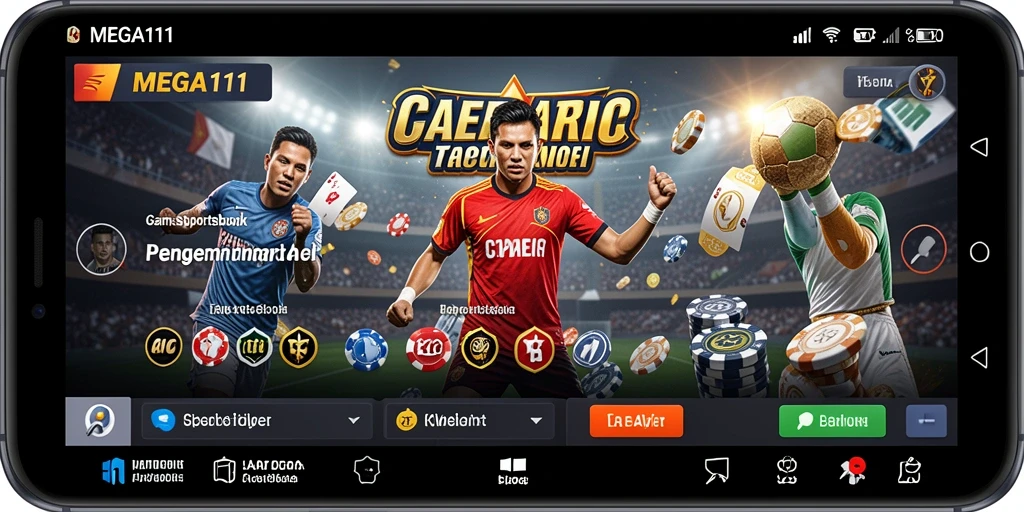 Tampilan gameplay <strong>MEGA111</strong> dengan taruhan langsung yang mendebarkan.