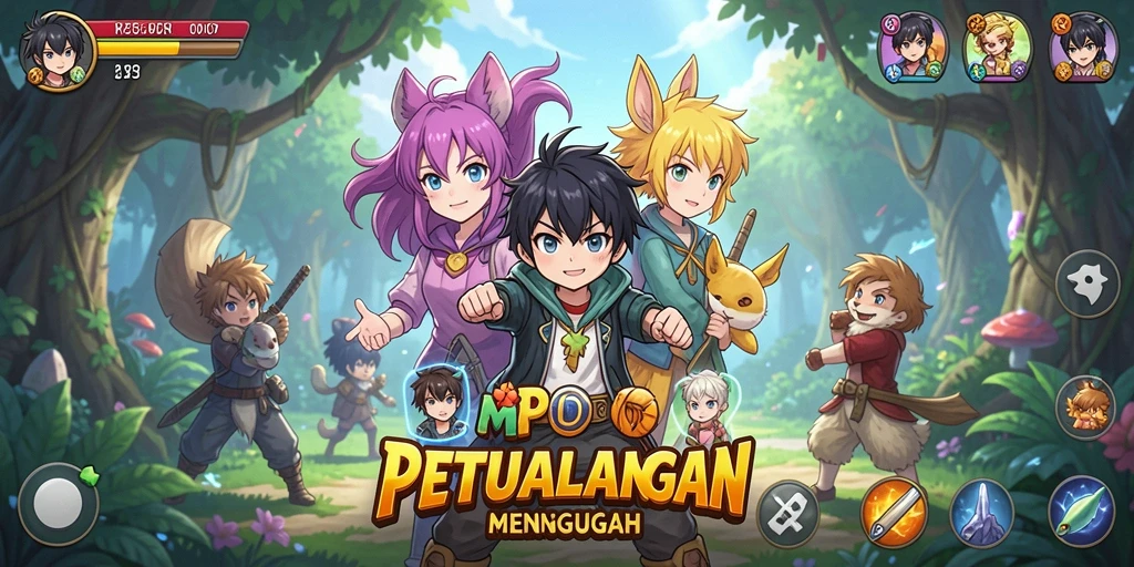 Tampilan menarik dari gameplay MPOID yang penuh aksi Anime.