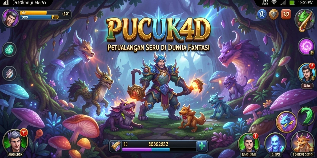 Gameplay seru PUCUK4D dengan visual menakjubkan saat bertarung.