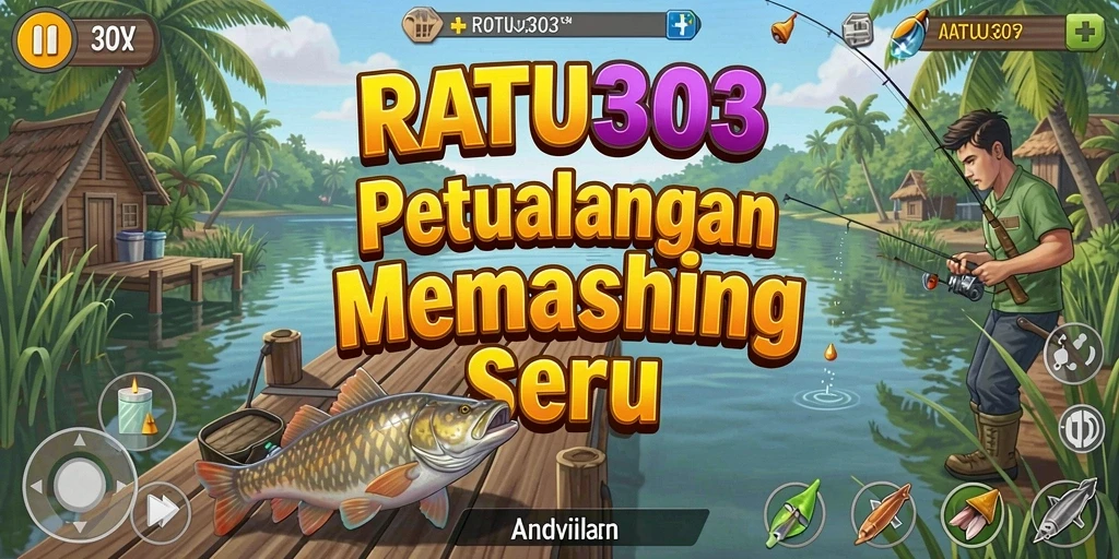 Tampilan gameplay <strong>RATU303</strong> yang mendebarkan saat memancing di laut.
